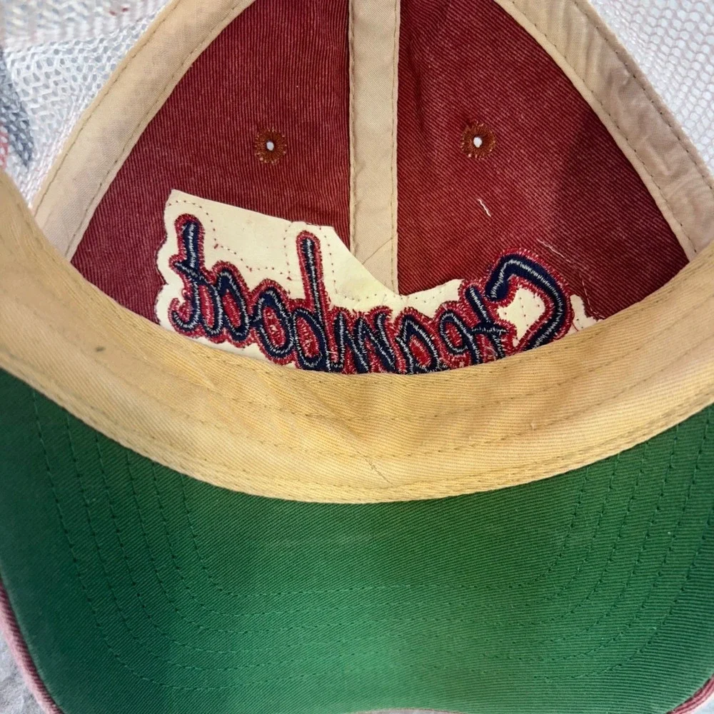 Steamboat Men Red Legacy Trucker Hat Colorado Flag Snapback OSFM